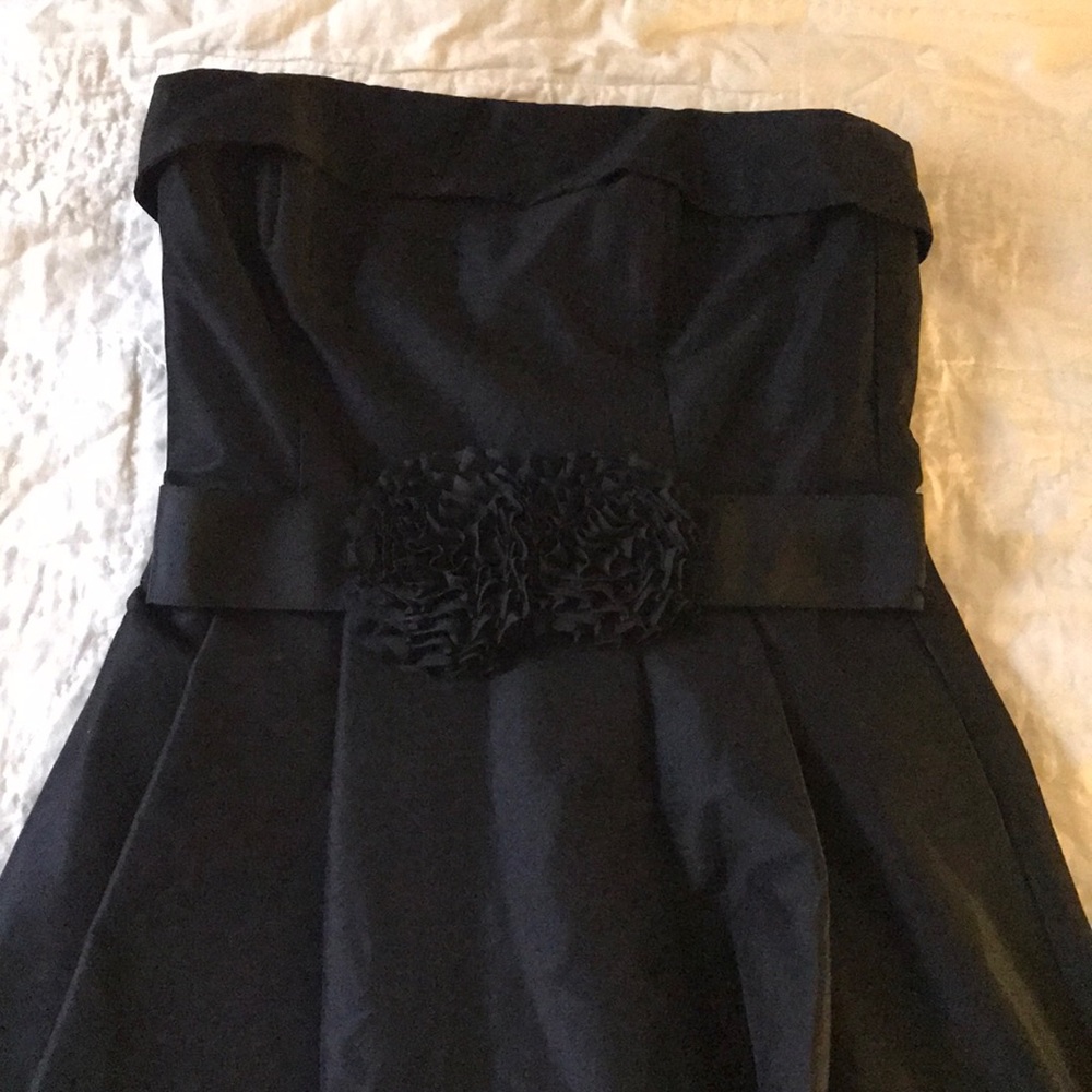 White House black market strapless dress black 2